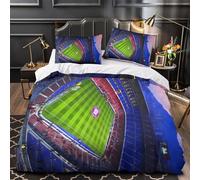 GTDKSUEVG 3D Print 3-Piece Bedding Set Bed Decor Hidden Zipper Ultra Stadium View Quilt Cover Breathable Anti-allergic for Kids,Adults,Teenagers Sports Venue Architecture Duvet Cover King（220x240cm）