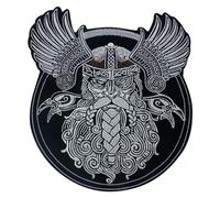 GTDoitt Viking Odin 'S Shield Big Patch Bordir Iron On Patches Kafir Costumes Tactical War God Backpack MC Biker Jacket Tag (A 1PC)