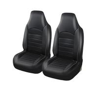Gtdtixc Auto Seat Cover PU Leather Front Car Seat Covers High Back Bucket Car Seat Cover Auto Interior Car Seat Protector Seat Covers Auto(Gray-2Piece)