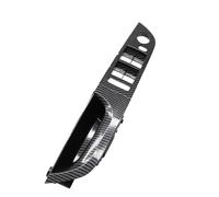Gtdtixc Car Door Inner Handle for BMW 3 Series E90 E91 2004-2012 LHD Interior Front Left Driver Door Armrest Window Switch Cover Panel Trim Pull Handle(Carbon 37.5)