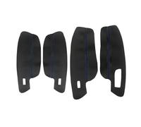Gtdtixc Car Door Inner Handle for VW for Golf 7 MK7 2014 2015 2016 2017 2018 Car Interior Door Handle Armrest Panel Microfiber Leather Cover Protective Trim(LHD Black-Blue line)
