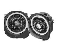Gtdtixc Car Headlamp Assembly For Jeep For Renegade 2015-2021 Modified Led White DRL Halo Front Lights Assembly Plug And Play Car Led Headlights