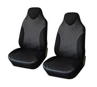 Gtdtixc Car Seat Cover Car Seat Cover Auto Interior Protector PU Leather Front Covers High Back Bucket(Black-2PCS)