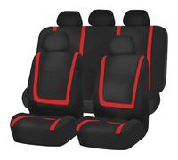Gtdtixc Car Seat Cover For Car Truck Van Suv Interior Full Set Seat Cover Fabric Universal Polyester Breathable Washable Suitable(Red 5 seat)