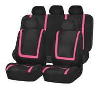 Gtdtixc Car Seat Cover For Car Truck Van Suv Interior Full Set Seat Cover Fabric Universal Polyester Breathable Washable Suitable(Pink 5 seat)
