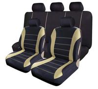 Gtdtixc Car Seat Cover For Trucks And SUV Breathable Fabric Car Seat Covers Full Set Universal Interior(9PCS-BG)