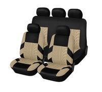 Gtdtixc Car Seat Cover Universal Polyester Full Set Car Seat Covers Customized Four Seasons(9Piece-BG)