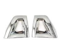 Gtdtixc Front Fog Lights For Hummer For H3 2005-2010 For H3T 2009-2010 Side Tail Mirror Front Rear Covers Chrome Silver Guard Trim Covers House Frame(E)