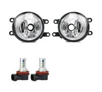 Gtdtixc Front Fog Lights For Toyota For Camry For XV40 For XV50 For Corolla For Avensis For RAV4 For Yaris Front Bumper Anti Fog Light Fog Light Assembly(Pair With LED M10)
