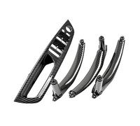 GTDTKGANAK 4PCS Carbon Fiber Car Interior Window Lift Switch Panel Door Handle Pull Cover Trim for BMW E70 E71 E72 X5 X6 2007-2014 Interior Door Panel Handle Decorative Covers
