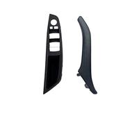 GTDTKGANAK 7PCS Interior Door Window Regulator Panel Trim Leather Pull Handle for BMW 5 Series F10 F11 F18 520-535 Red_Brown Set Interior Door Panel Handle Decorative Covers( Black 2pcs Set)