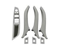 GTDTKGANAK 7PCS Interior Door Window Regulator Panel Trim Leather Pull Handle for BMW 5 Series F10 F11 F18 520-535 Red_Brown Set Interior Door Panel Handle Decorative Covers( Gray 7pcs Set)