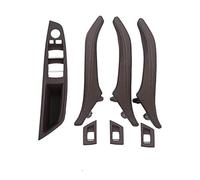 GTDTKGANAK 7PCS Interior Door Window Regulator Panel Trim Leather Pull Handle for BMW 5 Series F10 F11 F18 520-535 Red_Brown Set Interior Door Panel Handle Decorative Covers( Moka 7pcs Set)