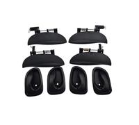 GTDTKGANAK Car Exterior & Interior Door Handles for Hyundai Atos & Santro 1997-2005, Part Nos. 82650-02000, 82660-02000 Interior Door Panel Handle Decorative Covers(Full Set 8pcs)