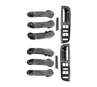 GTDTKGANAK Car Inner Door Handle Armrest Cover Switch Bezel for Vw for Jetta for Golf MK4 1998-2004 Left/Right Hand Drive Carbon Fiber Interior Door Panel Handle Decorative Covers(Right Hand Drive a)