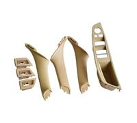GTDTKGANAK Car Inner Door Pull Handle Trim Cover Black Left & Right for BMW 5 Series F10 F11 520 525 RHD Auto Accessories Interior Door Panel Handle Decorative Covers( Beige-7pcs-rhd)