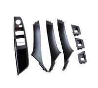 GTDTKGANAK Car Inner Handle Trim Cover for BMW 5 Series F10 F11 520d 525d 530d 535i, Carbon Fiber LHD Interior Door Interior Door Panel Handle Decorative Covers( Model a Black)