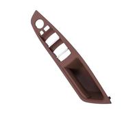 GTDTKGANAK Car Inner Side Door Handle for BMW 5 Series F10/F11/F18 520/523 RHD Gray Interior Trim Cover Interior Door Panel Handle Decorative Covers(Red Brown)