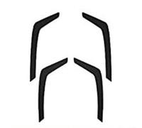 GTDTKGANAK Car Interior Door Handle Carbon Fiber Stickers Trim for Toyota for Rav4 2015-2018 Styling Decoration Accessory Interior Door Panel Handle Decorative Covers