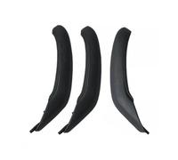 GTDTKGANAK Car Interior Door Handle for BMW X3 X4 F25 F26 2011-2016, Leather Outer Cover Trim, Right Moka Interior Door Panel Handle Decorative Covers( RHD Set Black)