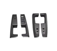 GTDTKGANAK Car Interior Door Handles for Skoda for Superb 2008-2013 Front Rear with Armrest Frame, Switch Control Panel Trim Interior Door Panel Handle Decorative Covers( Black Set)