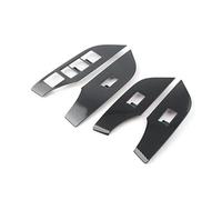 GTDTKGANAK Car Interior Window Lift Panel Switch Decoration Cover Trim for Toyota for Rav4 2019-2020 RHD Stainless Steel Inside Door Handle Interior Door Panel Handle Decorative Covers