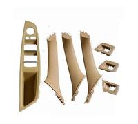 GTDTKGANAK Carbon Fiber Car Interior Door Handle Trim Cover for BMW 5 Series F10 F11 520d 525d 530d 535i Automotive Styling Interior Door Panel Handle Decorative Covers(6 Model B Beige)