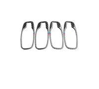 GTDTKGANAK for BMW for E60 5 for Series 2005-2010 Car Interior Moulding Stickers 4pcs/Set Carbon Fiber Auto Door Handle Cover Decoration Interior Door Panel Handle Decorative Covers