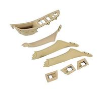 GTDTKGANAK for BMW for F10 10-17 LHD Auto Interior Beige 7Pcs Car Driver Front Right Armrest 1 Hole Door Handle Pull Accessories Interior Door Panel Handle Decorative Covers