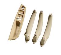 GTDTKGANAK for BMW X5/X6 E70/E71 2007-2013 4PCS/Set Left Hand Driver Door Handle Interior Replacement Parts Interior Door Panel Handle Decorative Covers(Lhd Beige 4pcs)