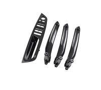 GTDTKGANAK for BMW X5/X6 E70/E71 2007-2013 4PCS/Set Left Hand Driver Door Pull Handles Kit Auto Interior Parts Inner Handle Interior Door Panel Handle Decorative Covers( Lhd Carbon 4pcs)