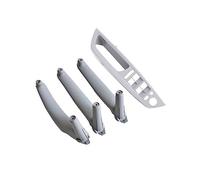 GTDTKGANAK for BMW X5/X6 E70/E71 2007-2013 4PCS/Set Left Hand Driver Door Pull Handles Kit Auto Interior Parts Inner Handle Interior Door Panel Handle Decorative Covers( Lhd Gray 4pcs)