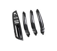 GTDTKGANAK for BMW X5/X6 E70/E71 2007-2013 4PCS/Set Left Hand Driver Door Pull Handles Kit Auto Interior Parts Inner Handle Interior Door Panel Handle Decorative Covers( RHD Carbon 4pcs)