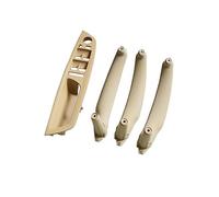 GTDTKGANAK for BMW X5/X6 E70/E71 2007-2013 4PCS/Set Left Hand Driver Door Pull Handles Kit Auto Interior Parts Inner Handle Interior Door Panel Handle Decorative Covers( Lhd Beige 4pcs)