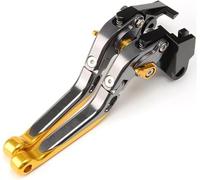 GTDTKGANAK for Buell XB12 2004 2005 2006 2007 2008 Brake Clutch Levers Extendable Folding Adjustable Moto Bike Clutch Brake Lever(Yellow)