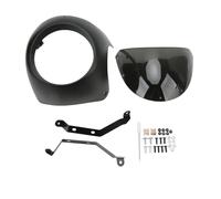 GTDTKGANAK Headlight Cover 7 Inch Motorcycle Headlight Fairing Kit Windshield Universal For Motorbike Headlamp(Matte Black)