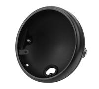 GTDTKGANAK Headlight Cover 7-Inch Retro Bucket LED Headlight Shell Matte Black Modified Headlight Base Motorcycle Headlight Headlamp