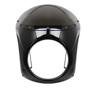 GTDTKGANAK Headlight Cover 7" Motorcycle Headlight Lamp For Fairing Windshield Universal Gloss Black Headlamp