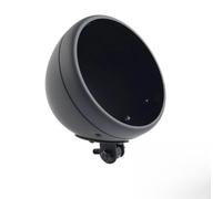 GTDTKGANAK Headlight Cover Chrome/Matte Black 7" Motorcycle Headlight Housing Headlamp Light Bulb Bucket Cover For Davidson Headlamp(Matte Black)