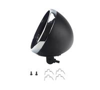 GTDTKGANAK Headlight Cover Universal Motorcycle 7" Headlight LED Headlamp Light Bulb Bucket Housing For Custom Bobber 7 Inch Lighthouse Shell Headlamp(Black)