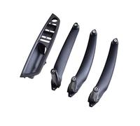 GTDTKGANAK Inner Door Handle Set for BMW X5/X6/E70/E71 2007-2013, 4PCS, Left Hand Driver Pull Handles, Auto Interior Replacement Parts Interior Door Panel Handle Decorative Covers( Black 4pcs Lhd)