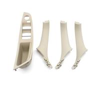 GTDTKGANAK Inside Door Pull Handle Repair Kit for BMW 5 Series F10 F11 520i 523i 525i 528i 530i, 4PCS LHD Interior Left Right Interior Door Panel Handle Decorative Covers( Lhd Set)