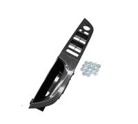 GTDTKGANAK Interior Upgrade Left Driver's Inner Door Handle Replacement for BMW 3 Series E90 E91 316-328i 2004-2012 Interior Door Panel Handle Decorative Covers( Carbon Black)