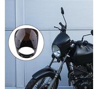 GTDTKGANAK Motorbike Windshield Handlebar Retro For Headlight Fairing Wind Screen Universal Wind Deflector(Black)