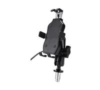 GTDTKGANAK Motorcycle Navigation Bracket For NINJA400 For NINJA 400 For ZX-6R For ZX-10R For ZX-14R Motorcycle GPS Navigation Mobile Phone Mount Bracket USB Phone Holder Phone Mount(A LOGO NINJA USB)