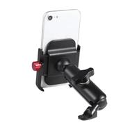 GTDTKGANAK Motorcycle Navigation Bracket Universal 12-24V Aluminum Handlebar Bike Mobile Holder With USB Charger Moto Rearview Mirror Cell Phone Stand Holder Phone Mount(Handlebar Charging)