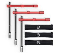 GTE TOOLS - LugStrong 26" Universal Compact Lug Wrench Set, Super-Strong Tire Iron & Lug Nut Remover - 2x more torque! Never Get Stuck on the road again! 3-PACK