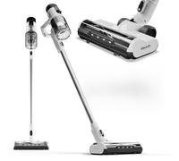 Gtech AirFOX Platinum, Cordless Stick Vacuum Cleaner, 37V Li-Ion Battery with 80 Minute Runtime, 450W Brushless Motor, 2-in-1 Upright & Handheld, LCD Display Panel, White