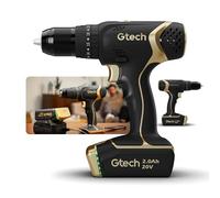 Gtech Combi Drill - Cordless Power Tool for DIY Projects, Home Tool Kit, and More - Includes Cordless Drill, Universal 20V Battery and Charger