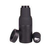 Gteller 3 in 1 Can and Beer Bottle Insulator, Double Wall Stainless Steel Insulated Can Cooler, Beer Bottle Holder 12oz 14oz 17oz (12oz Can&Bottle BK)